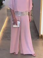 Joie - Elegant and modern women's pink sequin set