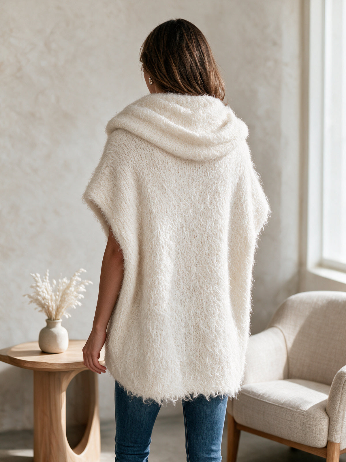 MANON | CREAM COWL VEST