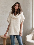 MANON | CREAM COWL VEST