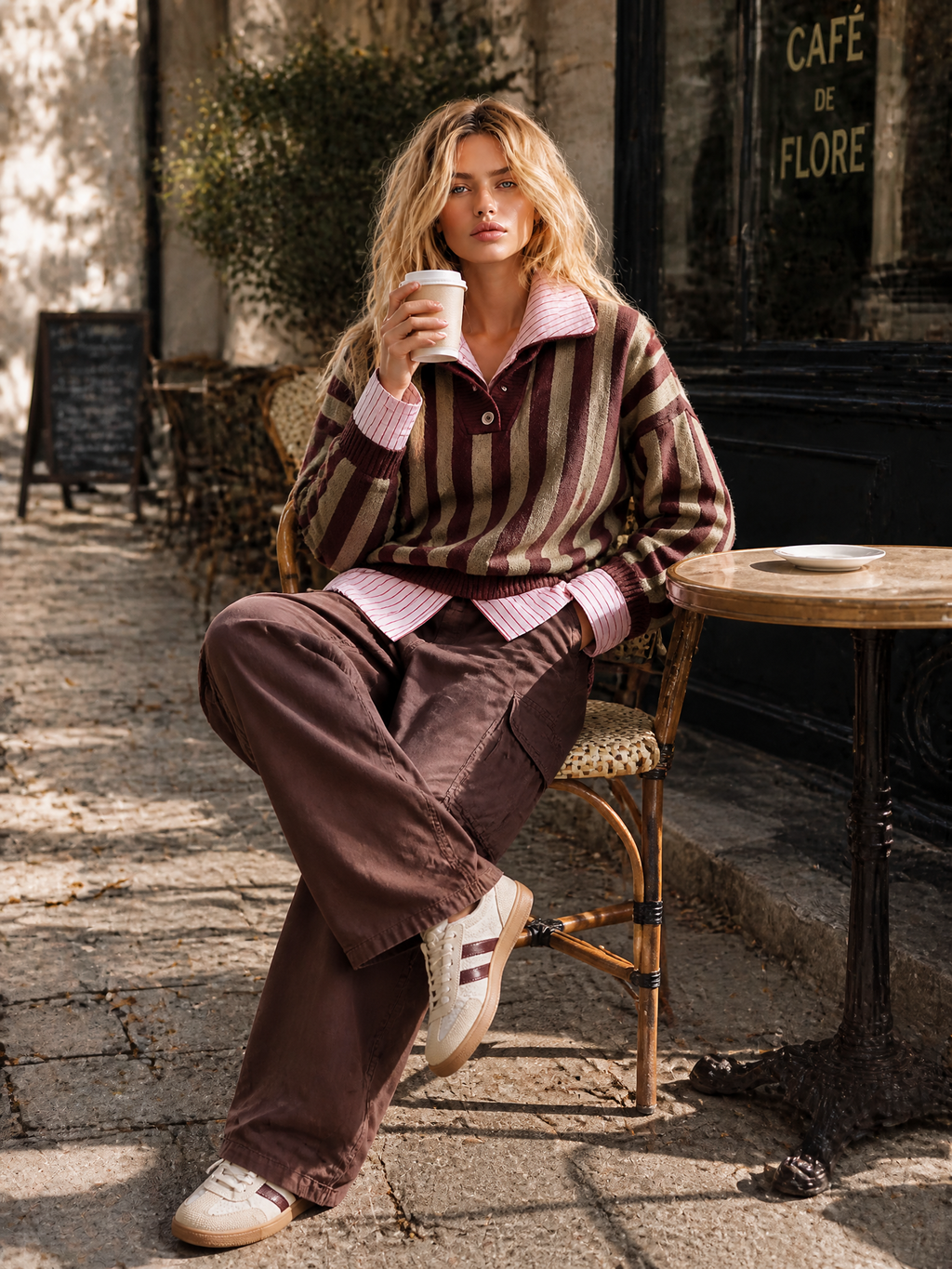 ROMILLY | OLIVE STRIPE SWEATER