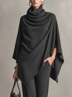 Noraliviennea - Elegant Draped Two-Piece Set