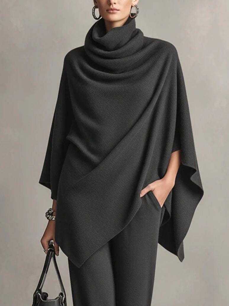 Noraliviennea - Elegant Draped Two-Piece Set