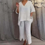 Lunessa - Women's 2-piece V-neck set