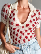 FRIDA | HEART-PATTERN SWEATER