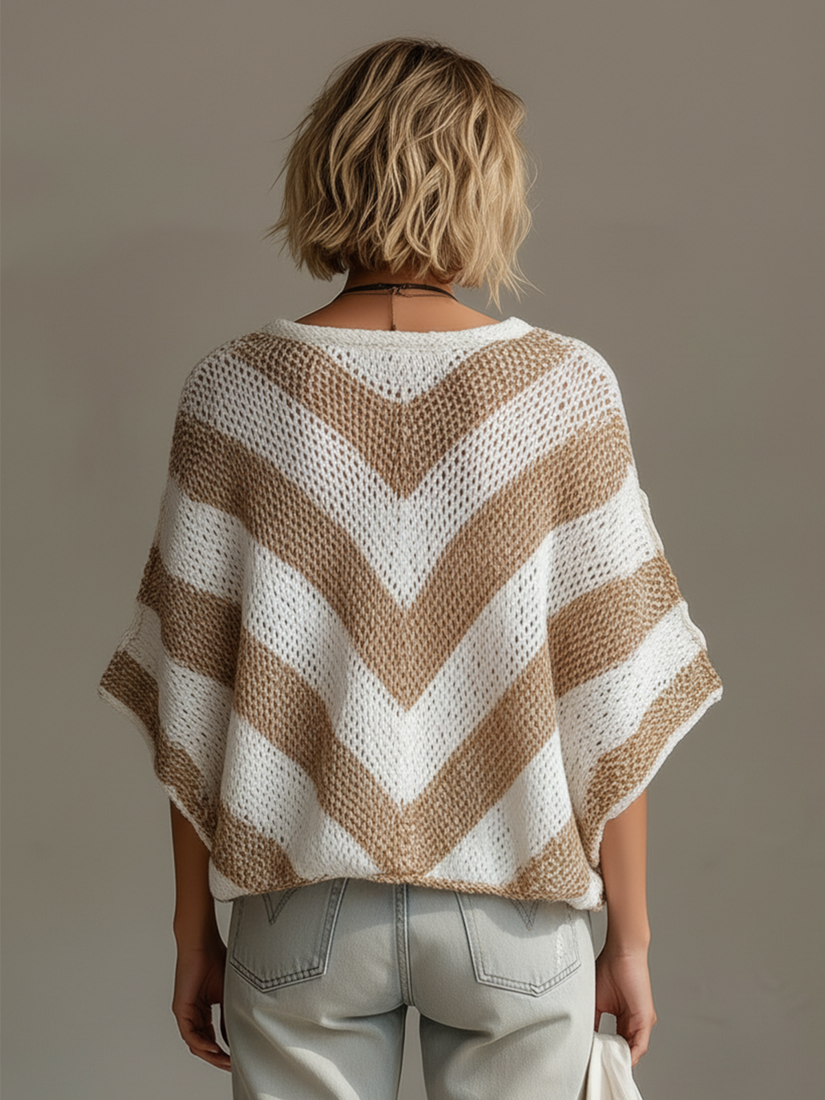 ROSAMUND | STRIPE V-NECK SWEATER