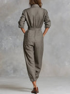 Gwenoraé - Elegant Women's Jumpsuit in Cotton and Linen