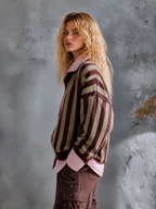 ROMILLY | OLIVE STRIPE SWEATER