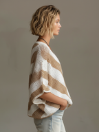ROSAMUND | STRIPE V-NECK SWEATER