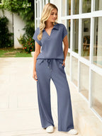 Palindra - Women's 2 Piece Summer Set Breathable and Anti-Wrinkle
