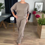 Erisandra™ - Elegant 3-piece set with long cardigan, top and pants