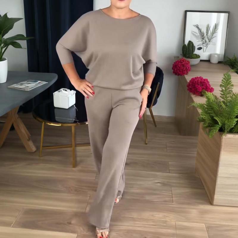 Erisandra™ - Elegant 3-piece set with long cardigan, top and pants